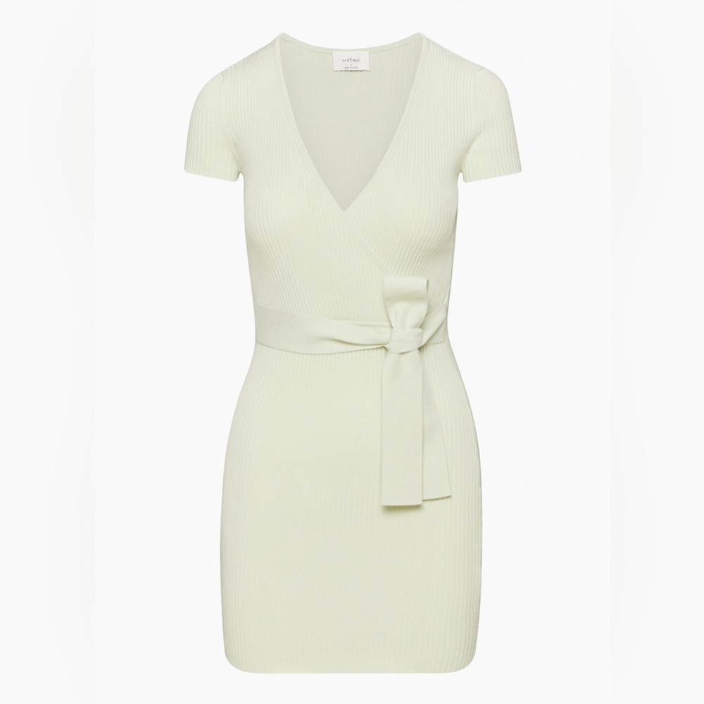 Wilfred All Tied Up Mini Dress Light Green